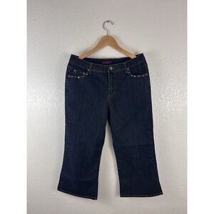 Milano Jeans Women's Size 11/12 Dark Wash Bootcut Embroidered Pockets